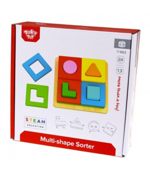 Sorter din lemn cu forme geometrice, 57242